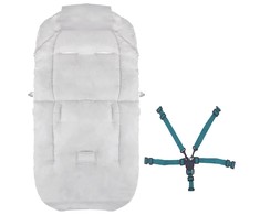 Miegmaišis Springos 90 cm pilkai mėlynas
