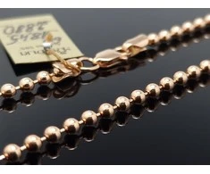 Auksinė grandinėlė su burbuliukais 3mm Praba: 585