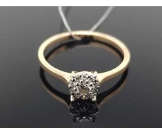 Best Diamonds Auksinis žiedas su briliantais Praba: 585
