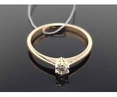 Best Diamonds Auksinis žiedas su briliantu Praba: 585