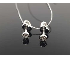 Best Diamonds Balto aukso auskarai su briliantais Praba: 585