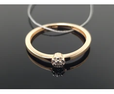 Best Diamonds Auksinis žiedas su briliantais