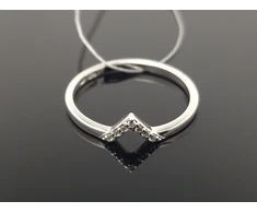 Best Diamonds Balto aukso žiedas su briliantais