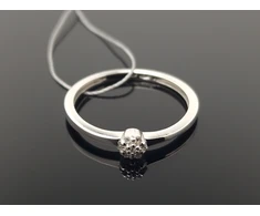 Best Diamonds Balto aukso žiedas su briliantais