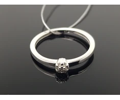 Best Diamonds Balto aukso žiedas su briliantais