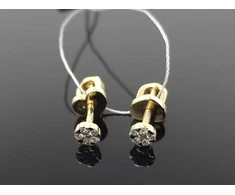 Best Diamonds Geltono aukso auskarai su briliantais Praba: 585