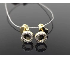 Best Diamonds Geltono aukso auskarai su briliantais Praba: 585