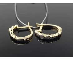 Best Diamonds Geltono aukso auskarai su briliantais Praba: 585