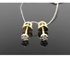 Best Diamonds Geltono aukso auskarai su briliantais Praba: 585