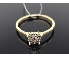 Best Diamonds Geltono aukso žiedas su briliantais Praba: 585