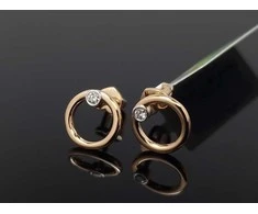 Best Diamonds Auksiniai auskarai su briliantais Praba: 585