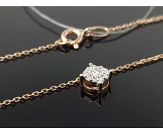 Best Diamonds Auksinė grandinėlė su briliantais