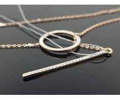 Best Diamonds Auksinė grandinėlė su briliantais