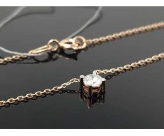 Best Diamonds Auksinė grandinėlė su briliantu