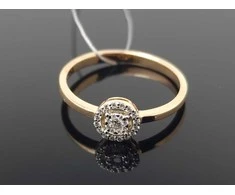 Best Diamonds Auksinis žiedas su briliantais