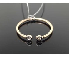 Best Diamonds Auksinis žiedas su briliantais