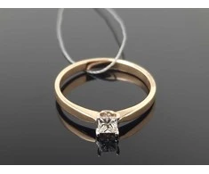 Best Diamonds Auksinis žiedas su briliantu