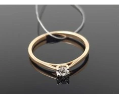 Best Diamonds Auksinis žiedas su briliantu