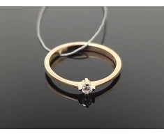 Best Diamonds Auksinis žiedas su briliantu