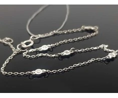 Best Diamonds Balto aukso apyrankė su baltais briliantais