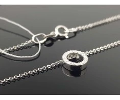 Best Diamonds Balto aukso grandinėlė su briliantais