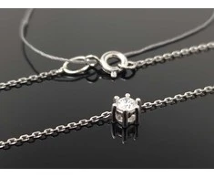 Best Diamonds Balto aukso grandinėlė su briliantu