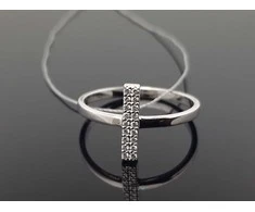 Best Diamonds Balto aukso žiedas su baltais briliantais