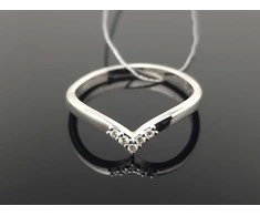 Best Diamonds Balto aukso žiedas su briliantais