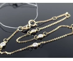 Best Diamonds Geltono aukso apyrankė su briliantais