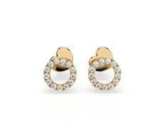 Best Diamonds Geltono aukso auskarai su briliantais Praba: 585