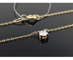 Best Diamonds Geltono aukso grandinėlė su briliantu
