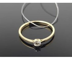 Best Diamonds Geltono aukso žiedas su briliantu