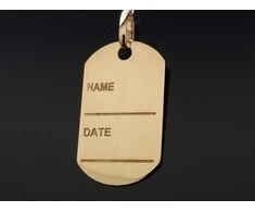 Plokštelė auksinis pakabukas "Name Data" Praba: 585