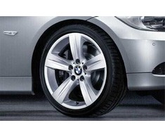 1x BMW Originalus Lydinio Ratas 18\" Žvaigždės Spindulio 189 Priekinis Ratlankis E90/91/92/93 36116768858