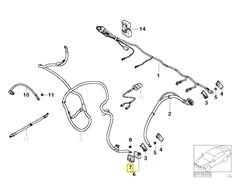 2000-2006 BMW X5 E53 ~ AKUMULIATORIAUS PAGRINDO B+ DANGTELIS ~ OEM DALIS
