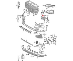Audi Rs3 Sportback Vag Guide Section Left Originalus 8V5807183B