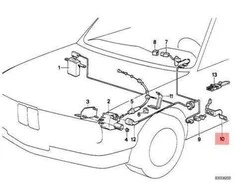 AUTENTIŠKAS OEM BMW E31 E32 E34 Kupė Sedanas Sankabos Jungiklio Laikiklis 35311160496