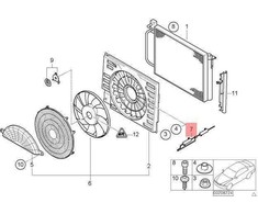 AUTENTIŠKAS OEM BMW E38 E39 Radiatoriaus Aušinimo Ventiliatoriaus Rezistoriaus Remonto Rinkinys 67328371873
