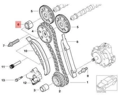 AUTENTIŠKAS OEM BMW E46 E53 E60 E61 E65 Variklio Veleno Įtempimo Sankaba 11317787268