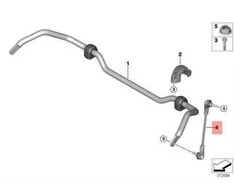 AUTENTIŠKAS OEM BMW F45 F46 Active Tourer Priekinis Svyravimo Palaikymas 31306862864