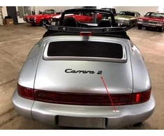 AUTENTIŠKAS OEM PORSCHE 911 1990 1991 1992 1993 1994 Emblema "2" Juoda bagažinės dangčiui