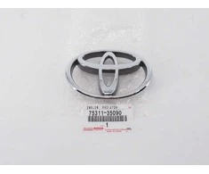 AUTENTIŠKAS TOYOTA 4RUNNER TACOMA T100 PICKUP PRIEKINIS GROTELIŲ CHROMO EMBLEMA 75311-35090