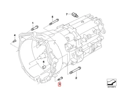 BMW 1 2 3 3 4 5 6 7 8 SERIJOS PAVARŲ DĖŽĖS TVIRTINIMO ASA VARŽTAS M8X50 ORIGINALUS