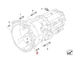 BMW 1 2 3 3 4 5 6 7 8 SERIJOS PAVARŲ DĖŽĖS TVIRTINIMO ASA VARŽTAS M8X50 ORIGINALUS