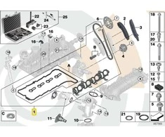 BMW 1 3 5 Serija Laiko Grandinės Remonto Komplektas Originalus 11312365581