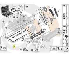 BMW 1 3 5 Serija Laiko Grandinės Remonto Komplektas Originalus 11312365581