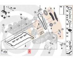 BMW 1 3 5 Serijos Laiko Grandinės Remonto Komplektas Originalus 11312365578