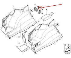 BMW 1 E81 E87 E82 3 E90 E91 E92 X1 E84 Dangos Sraigės Kilpas Originalus 51477129652