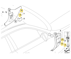 BMW 1 E81 E87 E82 F20 F21 Klipas Originalus 07147152593