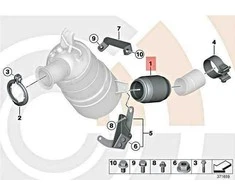 Bmw 1 E81 E87 E90 E91 E92 E93 F20 F21 F30 F31 F32 F33 F36 X1 X3 X5 Originalus 18307812263